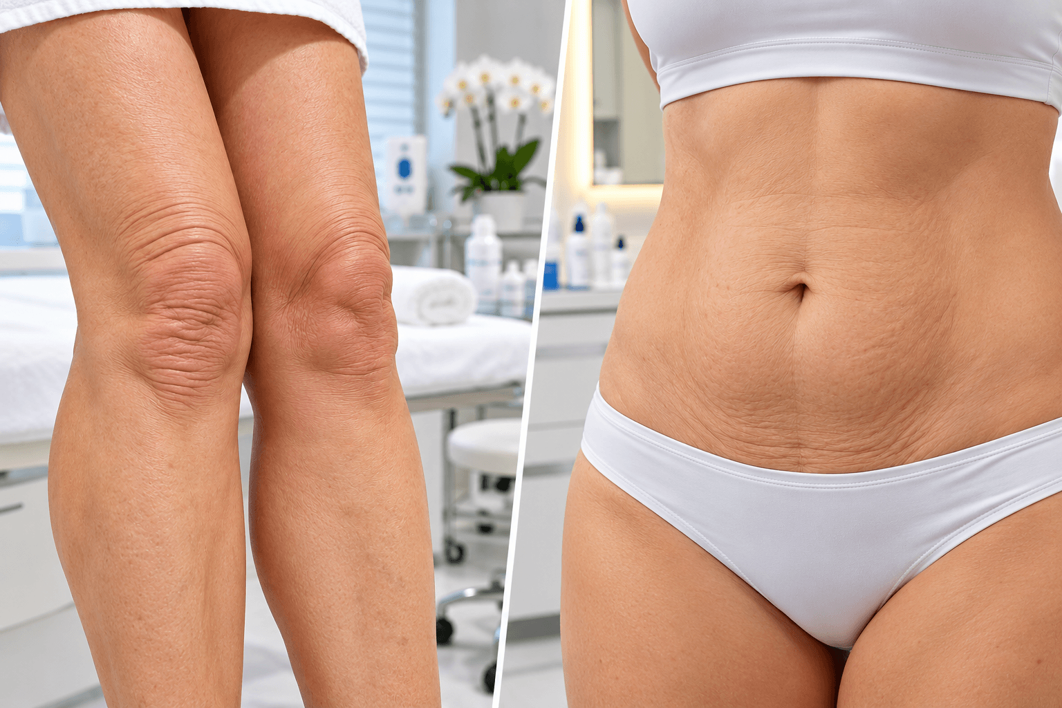 13. arrugas alrededor de las rodillas flacidez abdominal​ dra olga correa medicina estética en cartagena